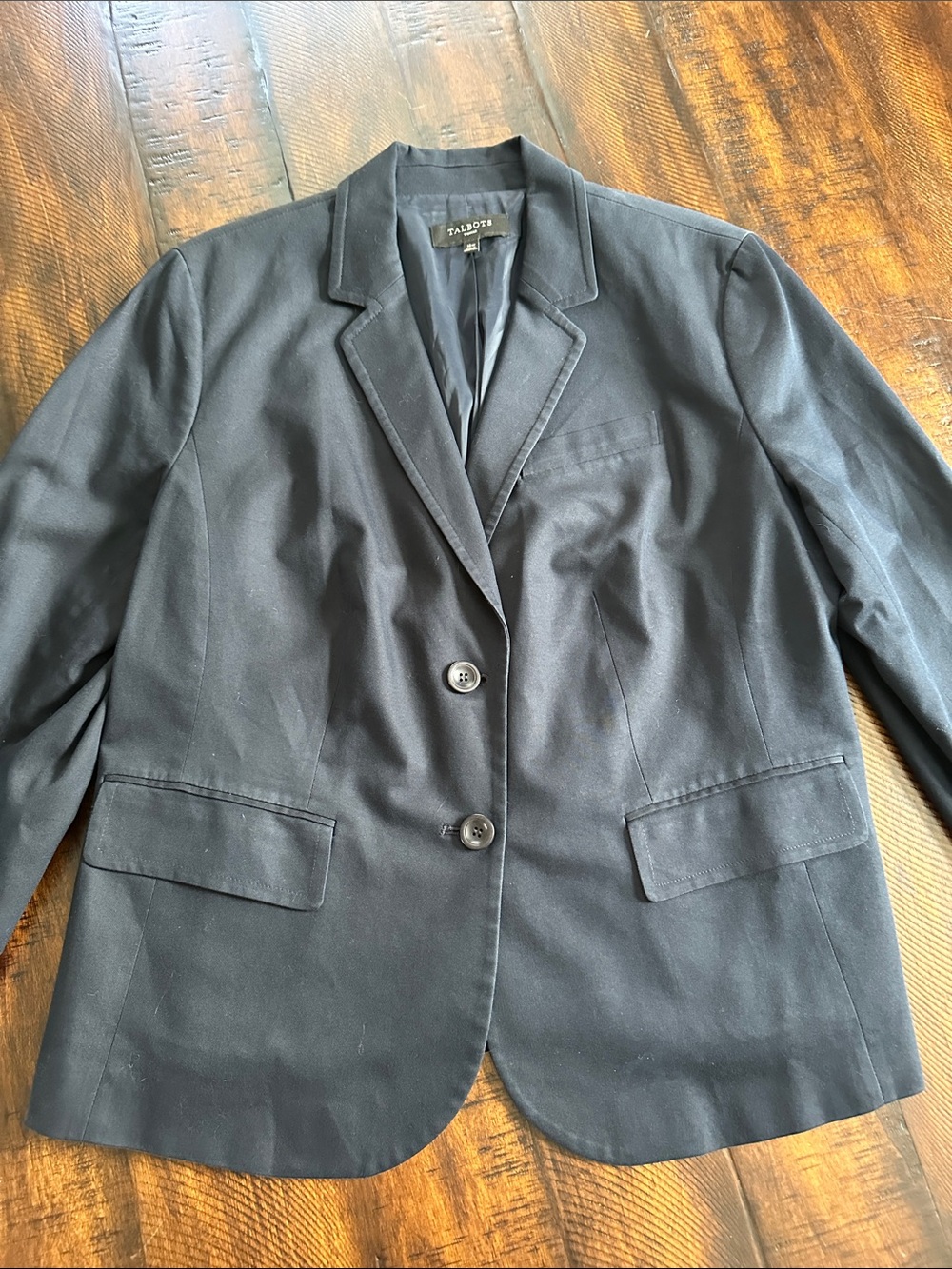 Talbots Navy Women's Two-Button Tailored Blazer